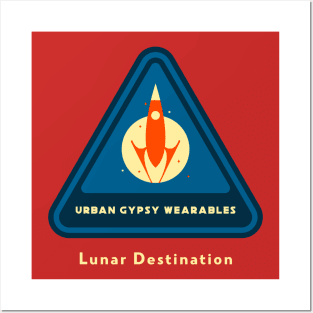 Urban Gypsy Wearables – Lunar Destination Posters and Art